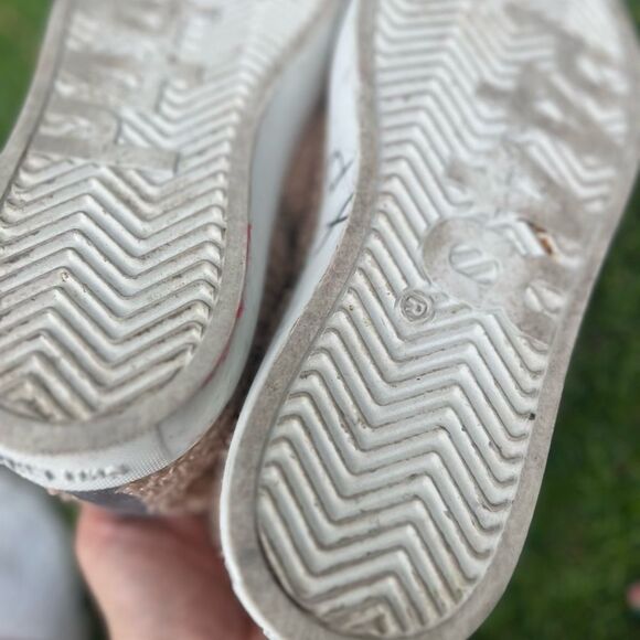 P448 Womens Star High Top Gray Suede Light Brown Sherpa Sneaker SIZE 37 6.5 to 7 - Picture 7 of 9